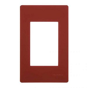 Linha Infiniti – Placas 4×2’’ 3 postos horizontais – Vermelho Escuro