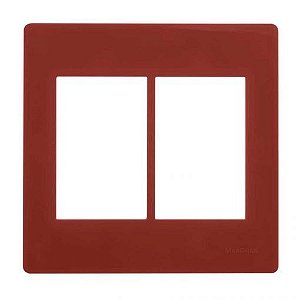 Linha Infiniti – Placas 4×4’’ 6 postos horizontais – Vermelho Escuro