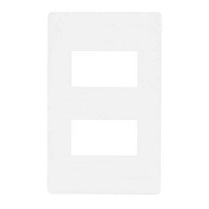 Linha Infiniti – Placas 4×2’’ 2 postos horizontais separados – Branco