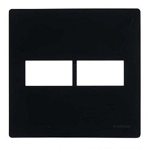 Linha Infiniti – Placas 4×4’’ 2 postos horizontais – Ebony