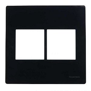 Linha Infiniti – Placas 4×4’’ 4 postos horizontais – Ebony