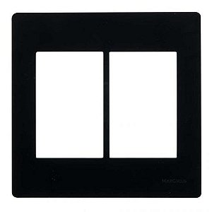 Linha Infiniti – Placas 4×4’’ 6 postos horizontais – Ebony