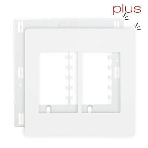 Linha Infiniti Plus – Placas + Suportes 4×4’’ 6 postos horizontais – Branco
