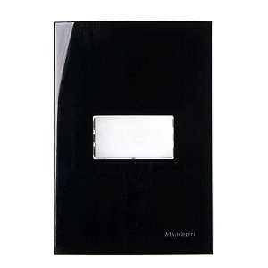 Linha Sleek – Conjuntos 4×2” – Interruptor simples 10A 250V~ – Ebony/Branco