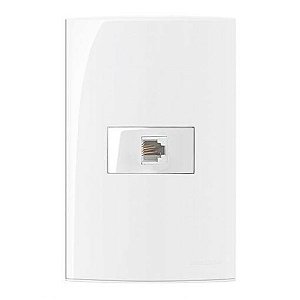 Linha Sleek – Conjuntos 4×2” – Tomada para telefone padrão americano RJ11 4 fios