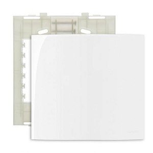 Linha Sleek – Placas + Suportes 4×4” Cega – Branco