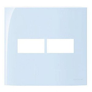 Linha Sleek – Placas 4×4’’ 2 postos horizontais – Sereno