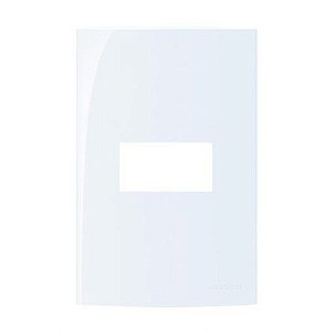 Linha Sleek – Placas 4×2” 1 posto horizontal – Acqua