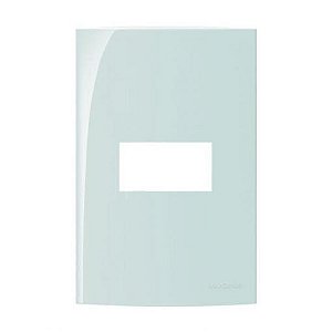 Linha Sleek – Placas 4×2” 1 posto horizontal – Menta