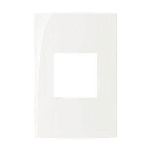 Linha Sleek – Placas 4×2” 2 postos horizontais – Branco