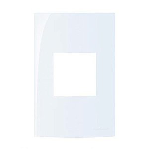 Linha Sleek – Placas 4×2” 2 postos horizontais – Acqua