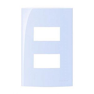 Linha Sleek – Placas 4×2” 2 postos horizontais separados– Lavanda