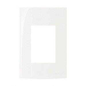 Linha Sleek – Placas 4×2” 3 postos horizontais – Branco