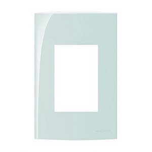 Linha Sleek – Placas 4×2” 3 postos horizontais – Menta