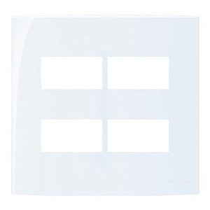 Linha Sleek – Placas 4×4” 4 postos horizontais separados– Acqua