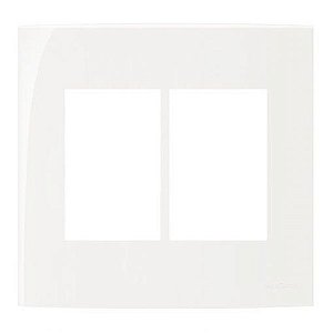 Linha Sleek – Placas 4×4” 6 postos horizontais – Branco