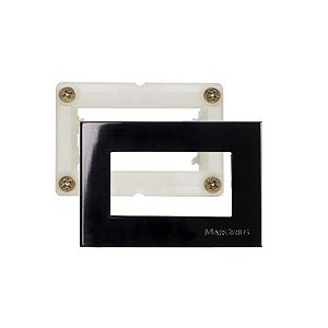 Linha Sleek – Conjunto Placa + Suporte Para Móvel – 65x45mm – Ebony