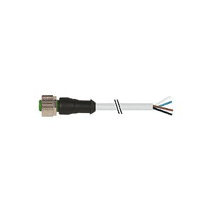 7000-12221-2145000 MURRELEKTRONIK M12 fêmea 0° com cabo PVC 4x0.34 cinzento UL/CSA 50m