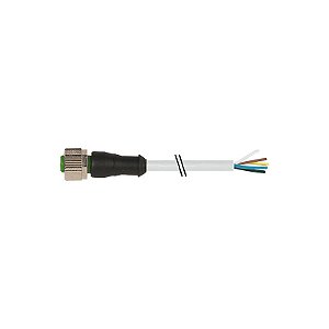 7000-12241-2190500 MURRELEKTRONIK M12 fêmea 0° com cabo PVC 5x0.34 cinzento UL/CSA 5m