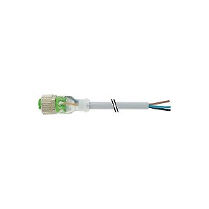 7000-12261-2332000 MURRELEKTRONIK M12 fêmea 0° LED com cabo PUR 3X0.34 amarelo UL/CSA, cadeia porta-cabos 20m