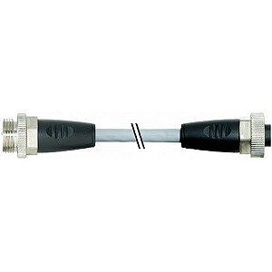 7000-50021-9610100 MURRELEKTRONIK 7/8" macho 0° / 7/8" fêmea 0° PUR 5x1.5 cinzento UL/CSA+cadeia porta-cabos..