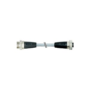 7000-50021-9611100 MURRELEKTRONIK 7/8" macho 0° / 7/8" fêmea 0° PUR 5x1.5 cinzento UL/CSA+cadeia porta-cabos..