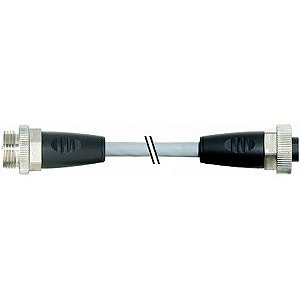 7000-50021-9612300 MURRELEKTRONIK 7/8" macho 0° / 7/8" fêmea 0° PUR 5x1.5 cinzento UL/CSA+cadeia porta-cabos..