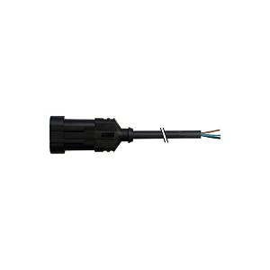 7072-73381-5131000 MURRELEKTRONIK plugue de válvula SuperSeal macho 3 pólos com cabo PUR 3x0.75 preto 10m