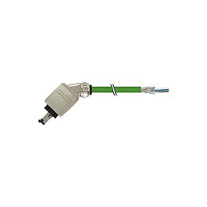 7000-74621-7960500 MURRELEKTRONIK RJ45 Push Pull macho 45º extremidade livre Profinet PUR 2x2xAWG22 blindado..