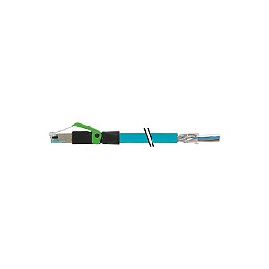 7700-74101-S4U0030 MURRELEKTRONIK RJ45 macho 0º extremidade livre, Ethernet TPE 2x2xAWG24 blindado azul UL/C..