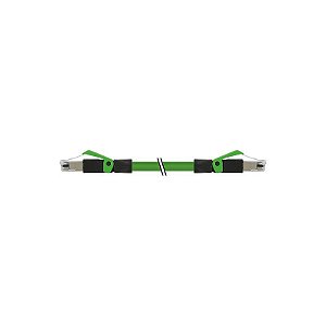 7000-74301-7961100 MURRELEKTRONIK RJ45 macho 0º / RJ45 macho 0º Ethernet PUR 2x2xAWG22 blindado verde UL/CSA