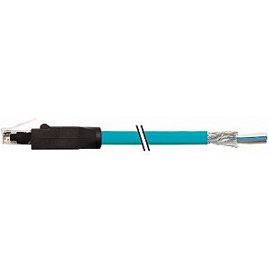 7700-74118-S4W0150 MURRELEKTRONIK RJ45 macho 0º extremidade livre, Gigabit TPE 4x2xAWG24 blindado azul UL/CS..