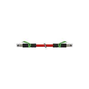 7000-74301-7921700 MURRELEKTRONIK RJ45 macho 0º / RJ45 macho 0º Ethernet PUR 2x2xAWG22 blindado vermelho UL/..