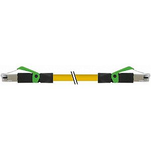 7000-74301-6750100 MURRELEKTRONIK RJ45 macho 0º / RJ45 macho 0º Ethernet PUR 2x2xAWG22 blindado amarelo UL/C..