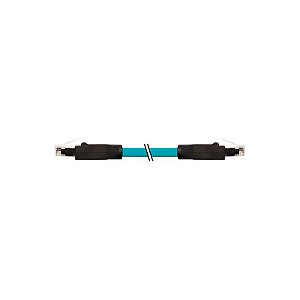 7700-74718-S4W0100 MURRELEKTRONIK RJ45 macho 0º / RJ45 macho 0º, Gigabit TPE 4x2xAWG24 blindado azul UL/CSA