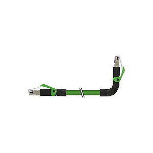 7000-74327-7960500 MURRELEKTRONIK RJ45 macho 0º / RJ45 macho 90º cima, Ethernet PUR 2x2xAWG22 blindado verde