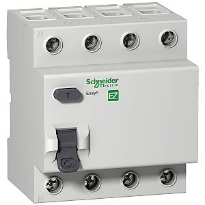 INTERRUPTOR DIFERENCIAL RESIDUAL EASY9 4P 30MA 40A CLASSE AC 3000A 415V EZ9R33440