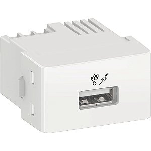 MODULO TOMADA CARREGADOR USB 5.1VDC 1A 1 MOD / 1 CONEC. PRM47811