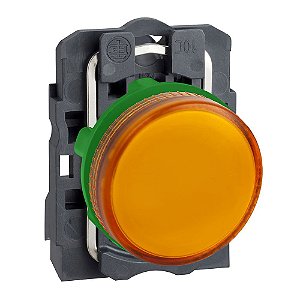 SINALIZADOR MODULAR Ø22MM PLÁSTICO PARA LÂMPADA BA9S, LARANJA, =250V XB5AV65