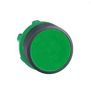 CABEÇOTE PARA BOTÃO Ø22MM PLÁSTICO, FACEADO, RETORNO POR MOLA, VERDE ZB5AA3