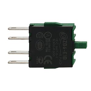 BLOCO DE CONTATO PARA 16MM PLAST PRATA 1NA TERMINAIS FASTON ZB6E1B