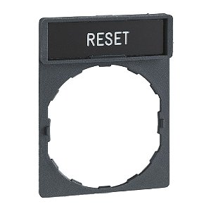 PORTA ETIQUETA 30X40MM PRETO VERMELHO RESETPT ZBY2322