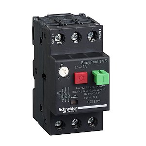 DISJUNTOR TERMOMAGNETICO TESYS GZ1E 1.62.5A BOTAO IMPULSAO GZ1E07