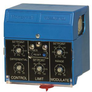 Pressostato para água/vapor Pressuretrol® Honeywell – P7810C – ON-OFF, Limite de Segurança, 4-20mA