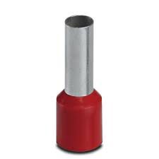 Terminal Elétrico Tubular Simples (Ilhos) Pre-Isolado 1mm2 Vermelho - H1,014DR - Conexel