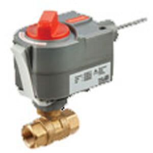 Válvula de esfera de controle roscada de latão de 1 ″ 2 vias para atuador MVN (54 Cv)