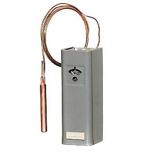 Controlador de temperatura comercial de bulbo remoto (55 a 85 F, capilar de 5,5 pés)
