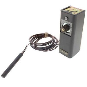 Controlador de temperatura comercial de bulbo remoto, 0 F a 100 F, capilar de 20 pés, elemento de detecção de bulbo de cobre