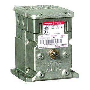 Atuador montado com pé de retorno sem mola de 24 V c / 2 aux. interruptores, 35 lb-in