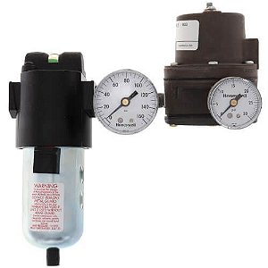 Válvula redutora de pressão para sistemas de pressão simples, com estação de filtro sub-mícron, medidores de 2 psi